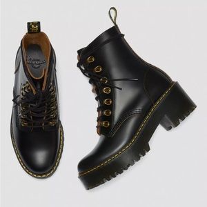 Dr. Martens Leona Leather Boots Size 7